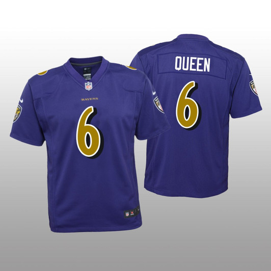 [FULLY STITCHED] Baltimore Ravens Patrick Queen Purple Color Rush Limited Football Jersey 