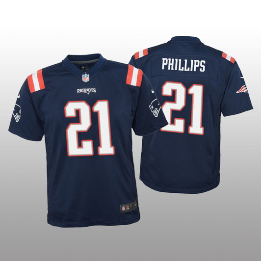 [FULLY STITCHED] New England Patriots Adrian Phillips Navy Color Rush Limited Football Jersey 