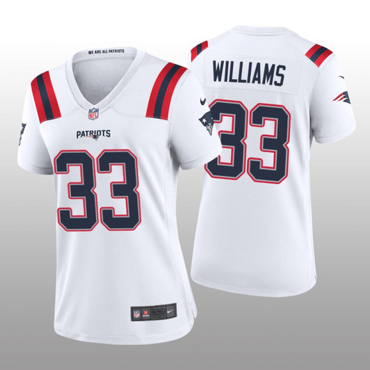 [FULLY STITCHED] New England Patriots Joejuan Williams White Limited Football Jersey 