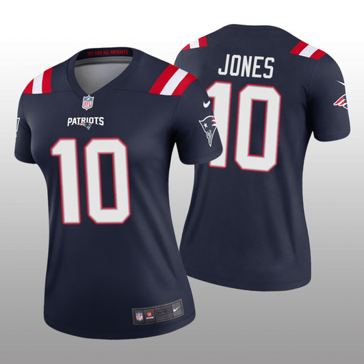 [FULLY STITCHED] New England Patriots Mac Jones Navy Style 2 Limited Football Jersey 