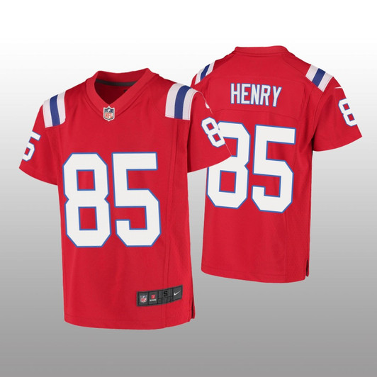 [FULLY STITCHED] New England Patriots Hunter Henry Red Style 2 Limited Football Jersey 