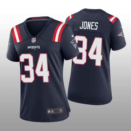[FULLY STITCHED] New England Patriots Jack Jones Navy Style 2 Limited Football Jersey 