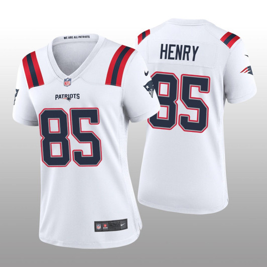 [FULLY STITCHED] New England Patriots Hunter Henry White Style 2 Limited Football Jersey 