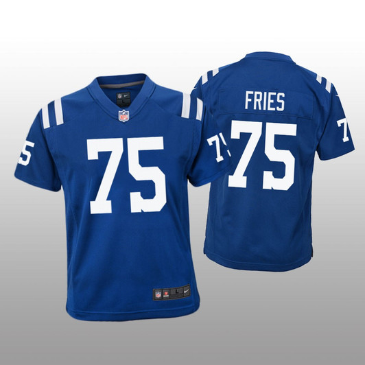 [FULLY STITCHED] Indianapolis Colts Will Fries Royal Color Rush Style 2 Limited Football Jersey 