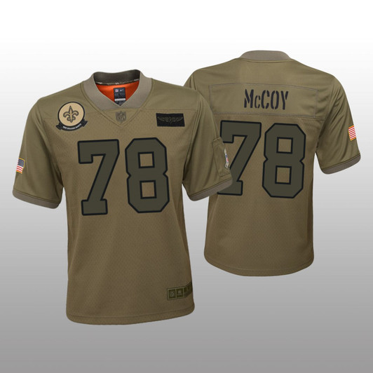 [FULLY STITCHED] New Orleans Saints Erik Mccoy Camo Salute To Service Limited Football Jersey 