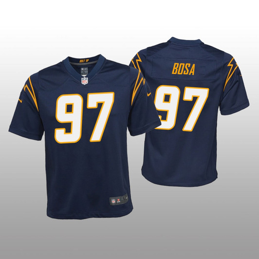 [FULLY STITCHED] Los Angeles Chargers Joey Bosa Navy Alternate Limited Football Jersey 