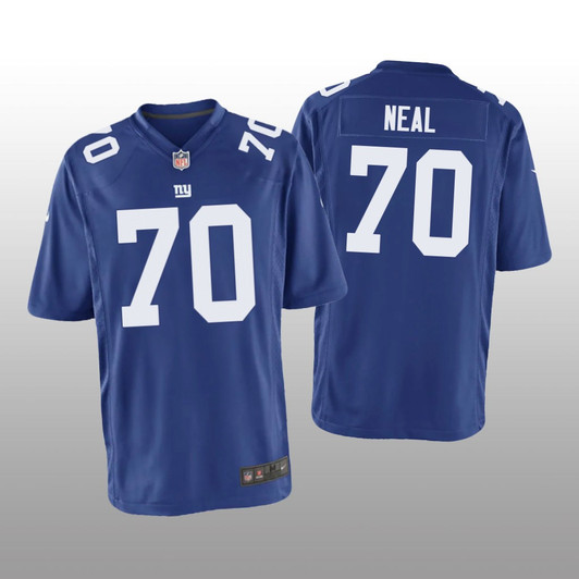 [FULLY STITCHED] New York Giants Evan Neal Royal Limited Football Jersey 