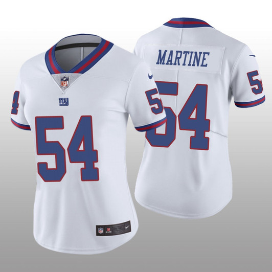 [FULLY STITCHED] New York Giants Blake Martinez White Color Rush Limited Football Jersey 
