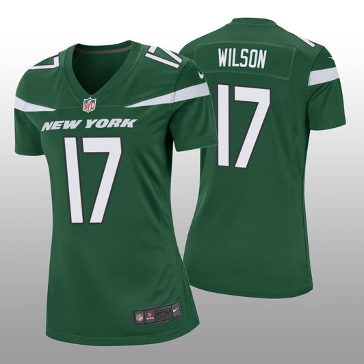 [FULLY STITCHED] New York Jets Garrett Wilson Green Style 3 Limited Football Jersey 