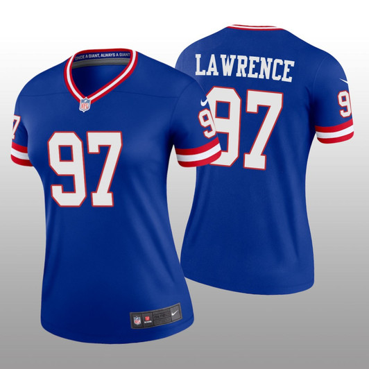 [FULLY STITCHED] New York Giants Dexter Lawrence Royal Classic Limited Football Jersey 