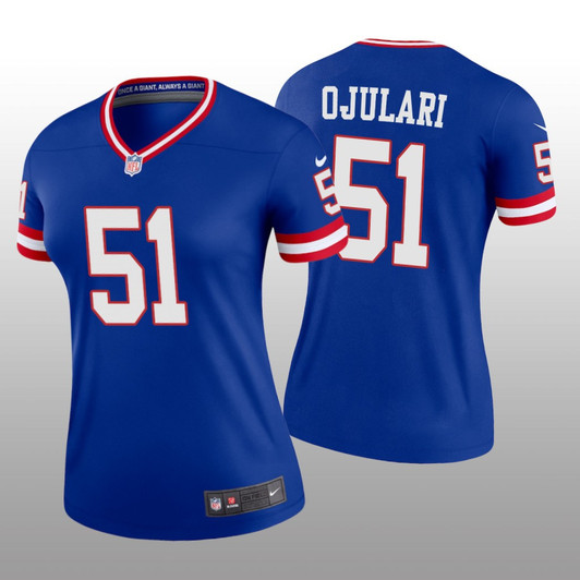[FULLY STITCHED] New York Giants Azeez Ojulari Royal Classic Style 2 Limited Football Jersey 