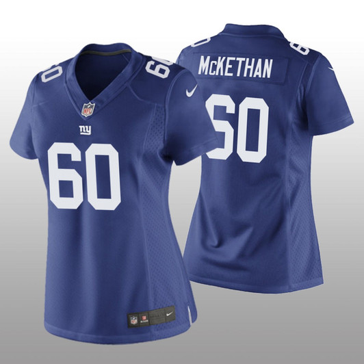 [FULLY STITCHED] New York Giants Marcus Mckethan Royal Limited Football Jersey 