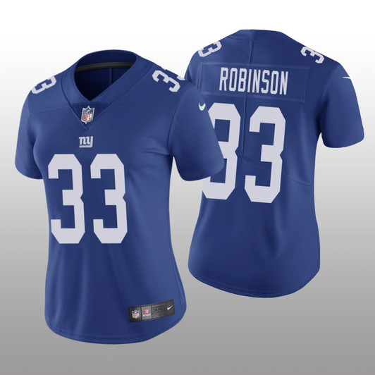 [FULLY STITCHED] New York Giants Aaron Robinson Royal Style 2 Limited Football Jersey 