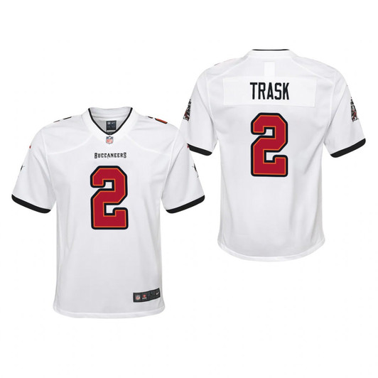 [FULLY STITCHED] Tampa Bay Buccaneers Kyle Trask White Style 2 Limited Football Jersey 