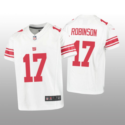 [FULLY STITCHED] New York Giants WanDale Robinson White Limited Football Jersey 