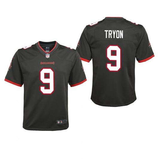 [FULLY STITCHED] Tampa Bay Buccaneers Joe Tryon Pewter Style 2 Limited Football Jersey 