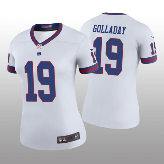 [FULLY STITCHED] New York Giants Kenny Golladay White Color Rush Style 2 Limited Football Jersey 