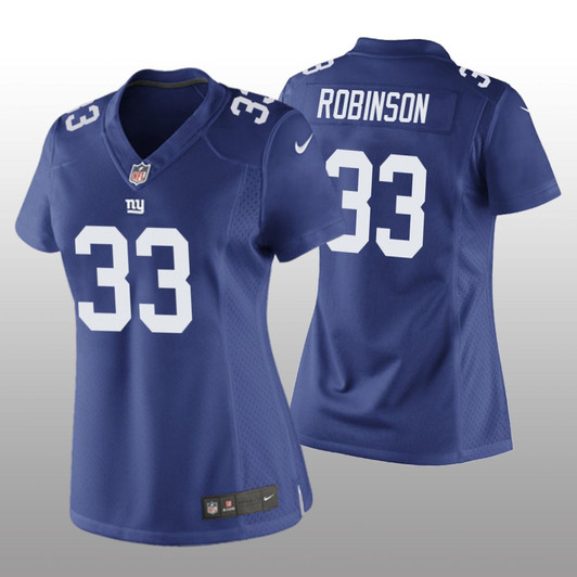 [FULLY STITCHED] New York Giants Aaron Robinson Royal Style 3 Limited Football Jersey 