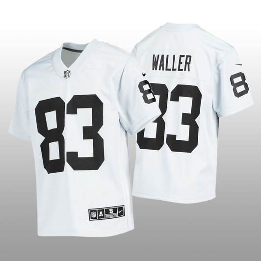 [FULLY STITCHED] Las Vegas Raiders Darren Waller Silver Inverted Limited Football Jersey 