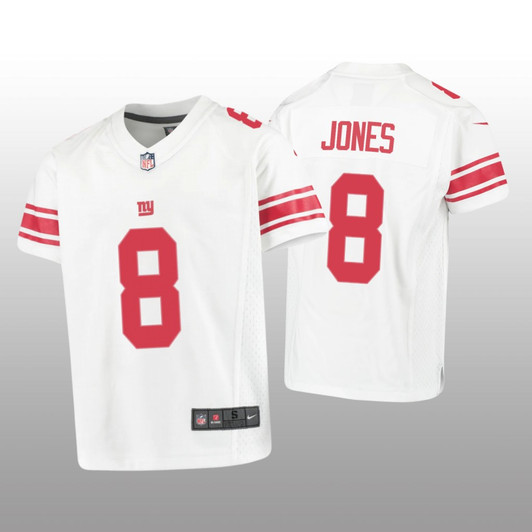 [FULLY STITCHED] New York Giants Daniel Jones White Limited Football Jersey 