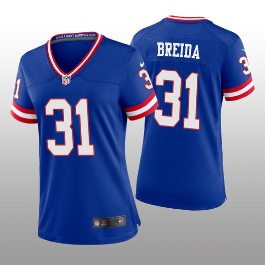 [FULLY STITCHED] New York Giants Matt Breida Royal Classic Limited Football Jersey 