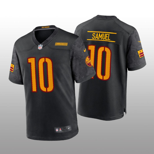 [FULLY STITCHED] Washington Commanders Curtis Samuel Black Alternate Style 3 Limited Football Jersey 