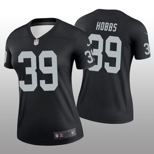 [FULLY STITCHED] Las Vegas Raiders Nate Hobbs Black Style 3 Limited Football Jersey 