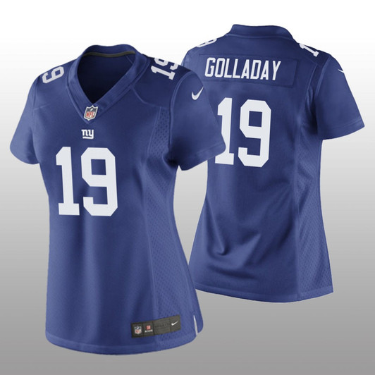 [FULLY STITCHED] New York Giants Kenny Golladay Royal Style 2 Limited Football Jersey 