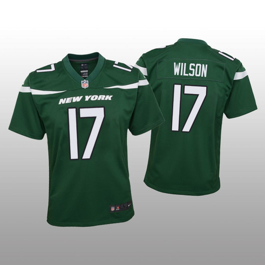 [FULLY STITCHED] New York Jets Garrett Wilson Green Style 4 Limited Football Jersey 