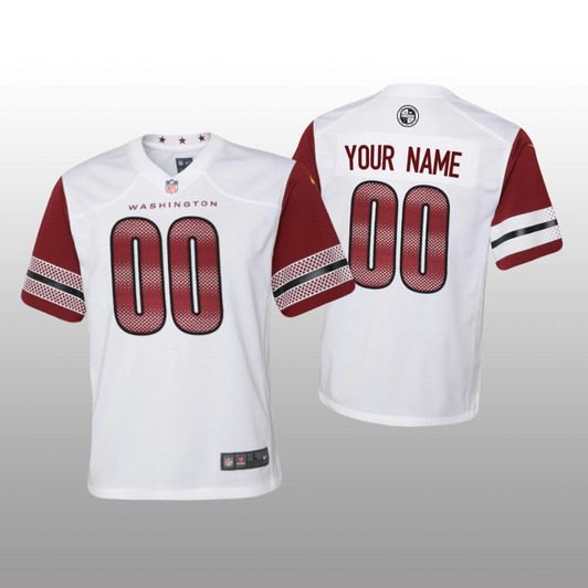 [FULLY STITCHED] Washington Commanders White Style 2 Limited Football Jersey 