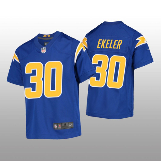 [FULLY STITCHED] Los Angeles Chargers Austin Ekeler Royal Style 2 Limited Football Jersey 
