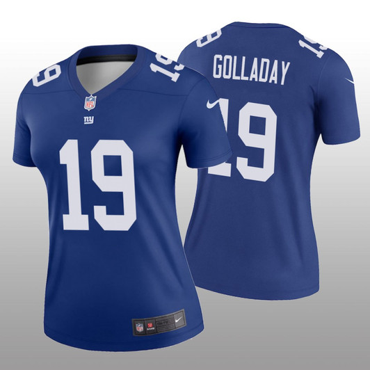 [FULLY STITCHED] New York Giants Kenny Golladay Royal Style 3 Limited Football Jersey 