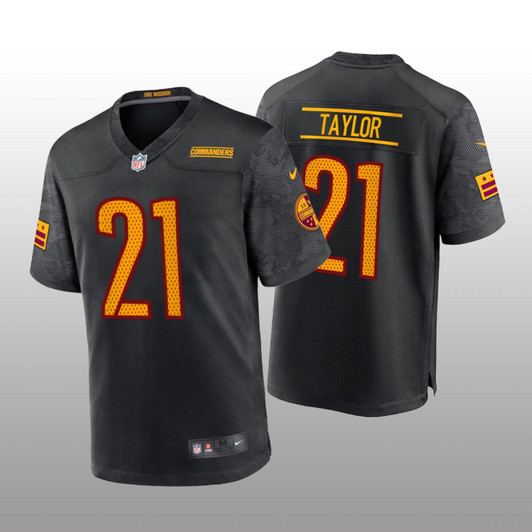 [FULLY STITCHED] Washington Commanders Sean Taylor Black Alternate Style 3 Limited Football Jersey 