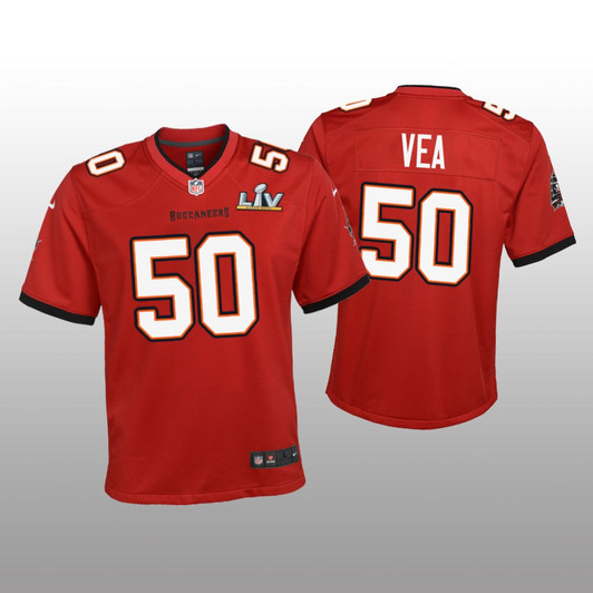 [FULLY STITCHED] Tampa Bay Buccaneers Vita Vea Red American Super Bowl LV Limited Football Jersey 