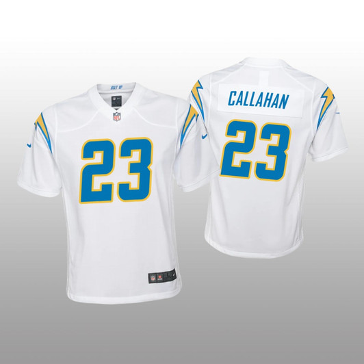 [FULLY STITCHED] Los Angeles Chargers Bryce Callahan White Limited Football Jersey 