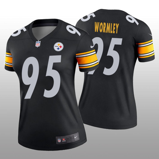 [FULLY STITCHED] Pittsburgh Steelers Chris Wormley Black Limited Football Jersey 