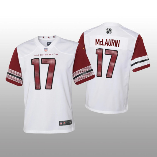 [FULLY STITCHED] Washington Commanders Terry Mclaurin White Style 2 Limited Football Jersey 