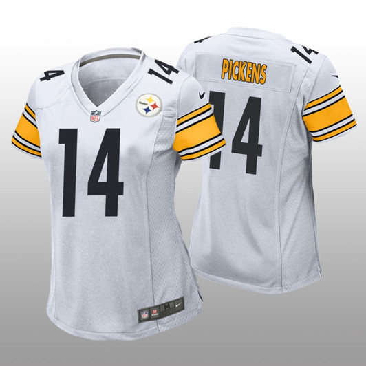 [FULLY STITCHED] Pittsburgh Steelers George Pickens White Limited Football Jersey 