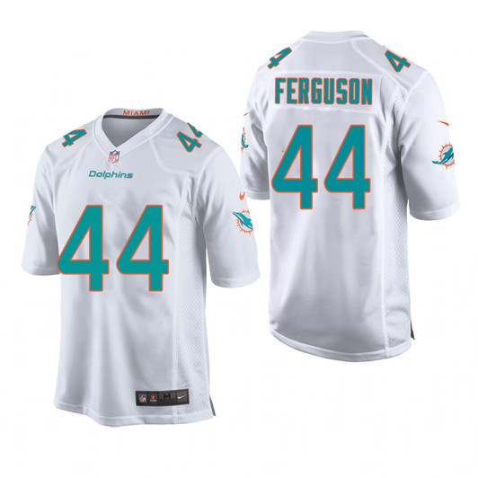 [FULLY STITCHED] Miami Dolphins Blake Ferguson White Style 2 Limited Football Jersey 