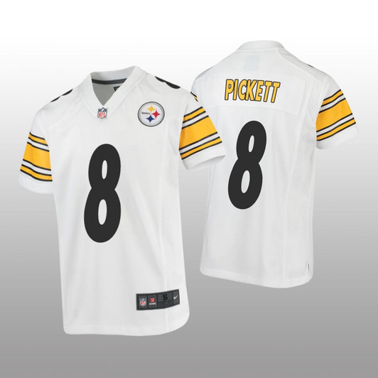 [FULLY STITCHED] Pittsburgh Steelers Kenny Pickett White Limited Football Jersey 