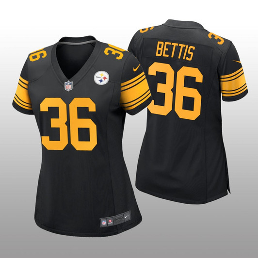 [FULLY STITCHED] Pittsburgh Steelers Jerome Bettis Black Alternate Limited Football Jersey 