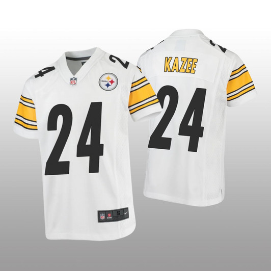 [FULLY STITCHED] Pittsburgh Steelers Damontae Kazee White Style 2 Limited Football Jersey 