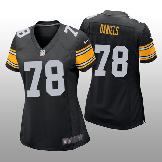[FULLY STITCHED] Pittsburgh Steelers James Daniels Black Limited Football Jersey 