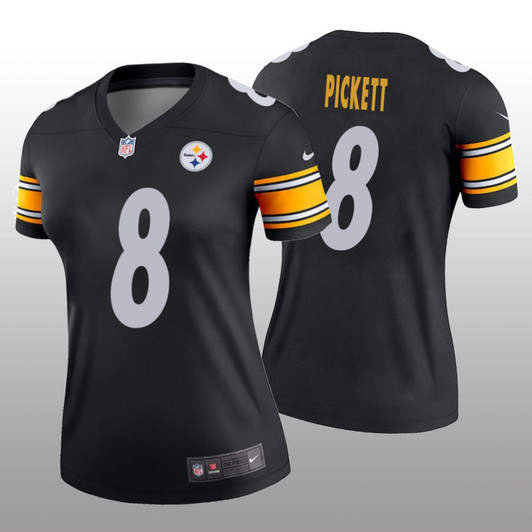 [FULLY STITCHED] Pittsburgh Steelers Kenny Pickett Black Style 6 Limited Football Jersey 