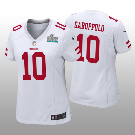 [FULLY STITCHED] San Francisco 49ers Jimmy Garoppolo White Super Bowl LIV Style 2 Limited Football Jersey 