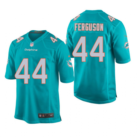 [FULLY STITCHED] Miami Dolphins Blake Ferguson Aqua Style 2 Limited Football Jersey 