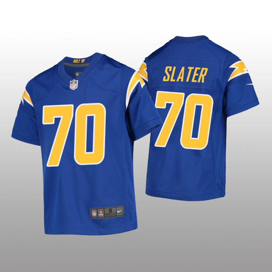 [FULLY STITCHED] Los Angeles Chargers Rashawn Slater Royal Limited Football Jersey 