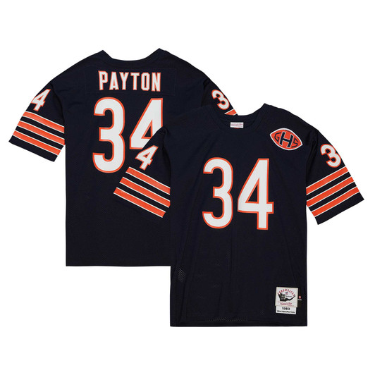 [FULLY STITCHED] Chicago Bears Walter Payton 1983 Throwback Navy Limited Football Jersey 