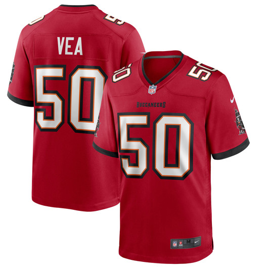 [FULLY STITCHED] Tampa Bay Buccaneers Vita Vea Red Style 7 Limited Football Jersey 
