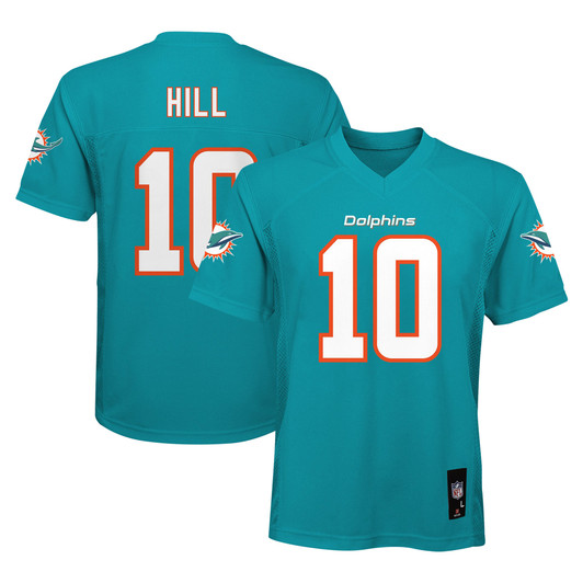 [FULLY STITCHED] Miami Dolphins Tyreek Hill Aqua Style 6 Limited Football Jersey 
